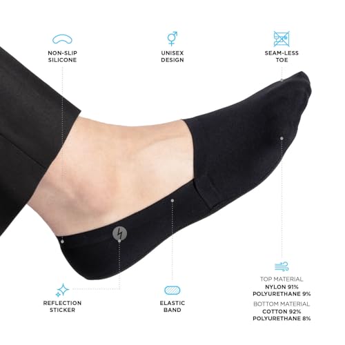 No Show Socks ZephyrAir 3 Pairs for Women and Men, light, Cold Sensation, Non Slip, Stretch, Invisible2