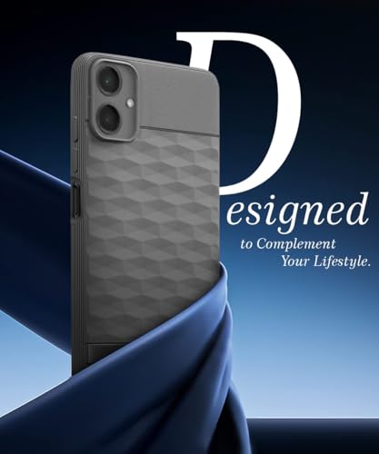 Image of WOW IMAGINE Back Cover for Samsung Galaxy M17e 5G | F70e 5G | M07 | F07 | A07 | A07 5G with Hexa Cube Design | Ultra Slim | Inner Velvet Fabric | Matte Flexible Mobile Case | Camera Protection - Grey