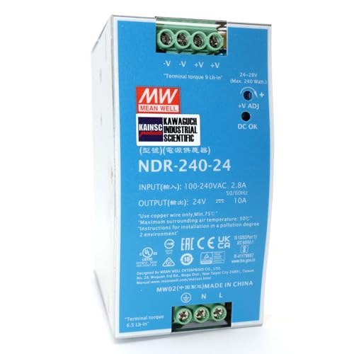 Mean Well NDR-240-24 240W DIN Rail Power Supply