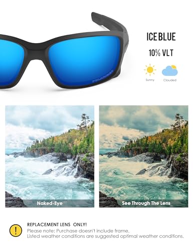 Image of BLAZERBUCK Anti-salt Polarize Replacement Lenses for Oakley Straightlink OO9331 Sunglass