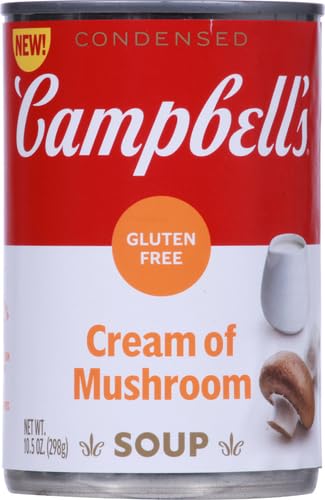 Image of Campbell's Condensed Gluten Free Cream of Mushroom Soup, 10.5 oz Can (Pack of 2)
