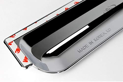 Chrome Side Window Weather Deflector Sun Rain Guard Visors 4pcs for 2007~2010 KIA Rondo