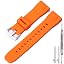 Orange Silver buckle