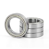 4 Piezas 6803ZZ Rodamiento de Bolas 17x26x5mm Doble Blindaje de Metálica, Máquina Herramienta