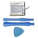 MPF Products 170mAh EB-BR750, EB-BR750ABE Battery Replacement Compatible with Samsung Galaxy Gear S R750, SM-R750 Smartwatch with Installation Tools