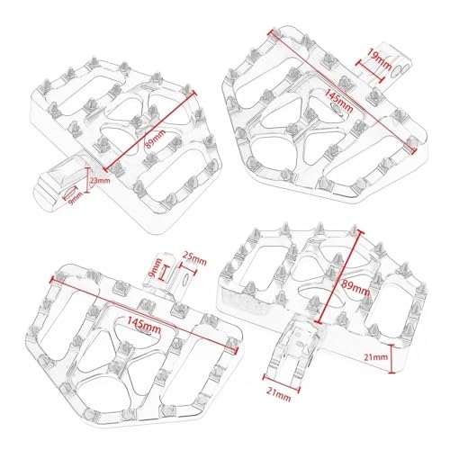 MX Wide Fat Pegs Softail 2018-2023 repose-pieds de qualité supérieure - 7