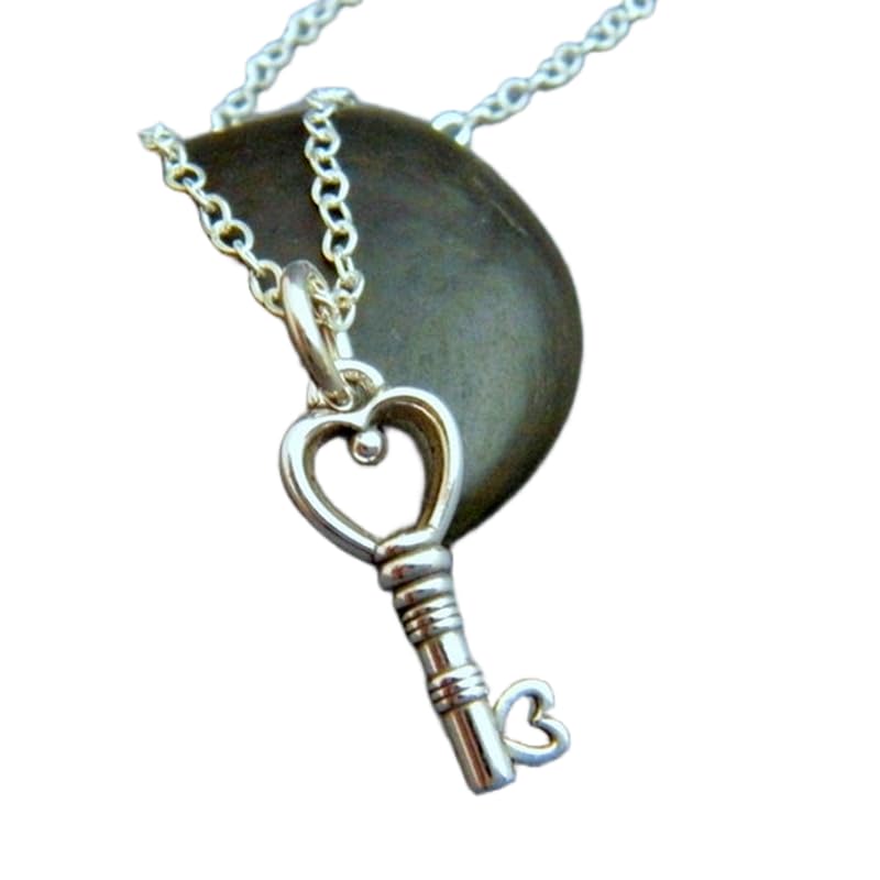 Collier clé cœur argent 925, le cadeau romantique avec sa chaîne