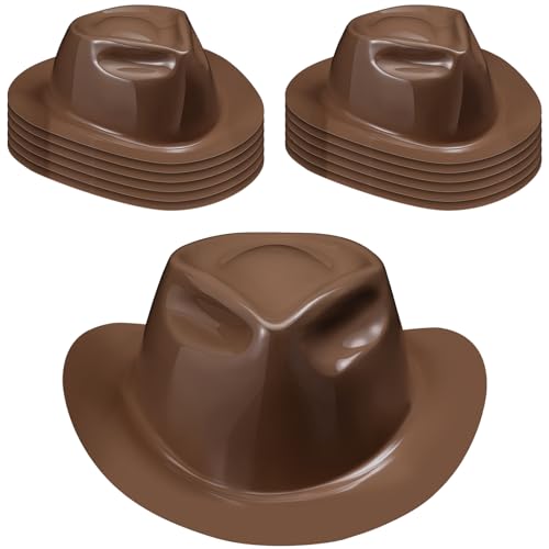 Xtinmee 12 Pieces Cowboy Hats Bulk Kids Plastic Cowboy Hats Party Bulk Western Costume Accessories Party Supplies