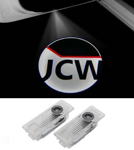 Duleutgnu - Lot de 2 éclairages LED pour porte de voiture - Logo de porte - Éclairage intérieur - Projecteur fantôme - Lumière de bienvenue - Accessoires...