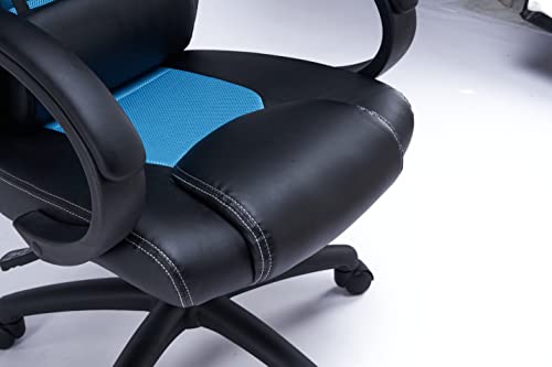 Acer Predator Rift lite Essential Gaming Chair - Silla Gaming, Ergonómica, Reposabrazos Ajustables, Cojín Lumbar, 87 x 69 x 39, 15KG - Negro y Azul - imagen 9