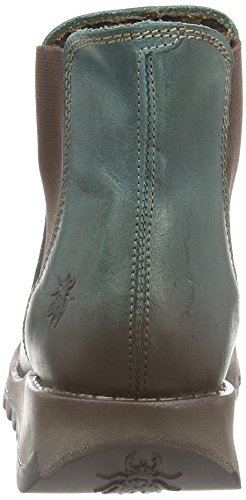 FLY London Damen Salv Chelsea Boots, Blau Petrol 006, 40 EU