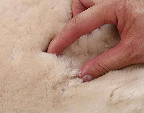 Dotesy Genuine Sheepskin Auto Front Seat Pad,Universal Fit Fuzzy Pure Wool Car Seat Cover Protector Cushion Soft Warm For Winter #TOP4