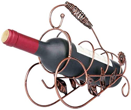 Soporte para botellas de vino moderno de hierro 27x22.5 cm miniatura 1