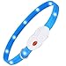 kolpop Collar Luminoso Perro, USB Recargable Collar Perro Seguro para Mascotas, 3 Modos de Collar Perro luz, Collar LED Perro Adecuado para Menos 20kg, Ajustable Collares Luminosos para Perros（Azul）