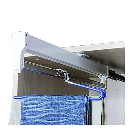 Porte-pantalons à tiroir coulissant pour optimiser un petit placard