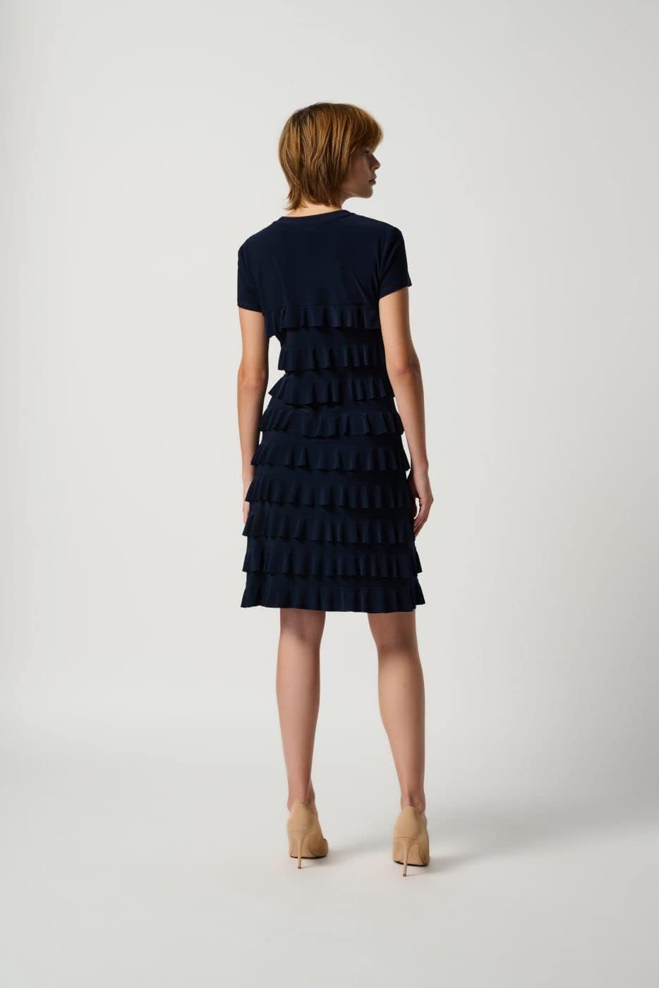 Joseph Ribkoff Tiered Ruffle Dress Style 211350
