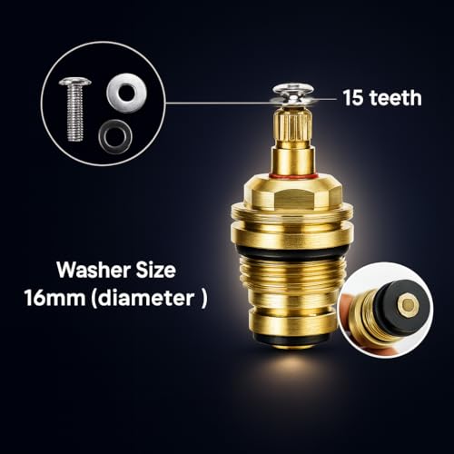 Ersatz-Wasserhahn-Köpfe, verchromt, 1 Paar