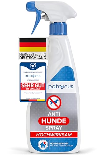 Patronus Hunde-Abwehrspray gegen Urinieren & Ankauen 500ml - Fernhalte-Spray gegen Hunde mit...