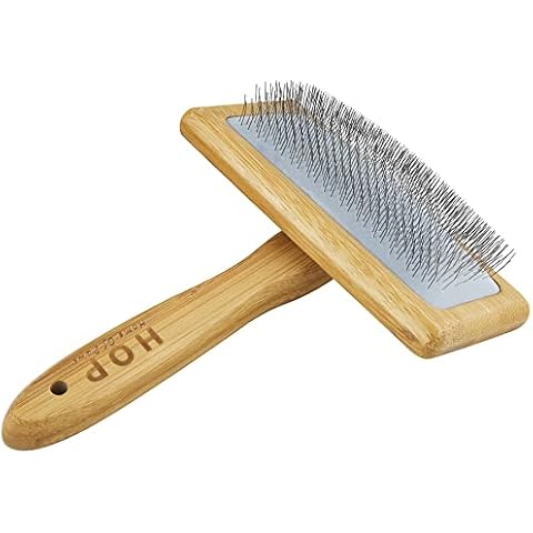Slicker Brushes for dogs, Dog brush for long hair, Pet Professional Shedding Grooming Tools Cat Long Pin Brush with Non-slip Handle,Suitable for Medium and Long Haired Dogs Cats Cover
