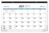 Blue Sky 2017-2018 Academic Year Monthly Desk Pad Calendar, 17
