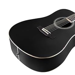 Winzz Guitare Acoustique Adulte 4/4 Débutant, Guitare Folk Noire avec Sac, Accordeur, Sangle, Plectres, Cordes… - Les Beatles, Paul McCartney, John Lennon, RIngo Starr, George Harrison Winzz Guitare Acoustique Adulte 4/4 Débutant, Guitare Folk Noire avec Sac, Accordeur, Sangle, Plectres, Cordes… – Image 5