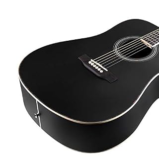 Winzz Guitare Acoustique Adulte 4/4 Débutant, Guitare Folk Noire avec Sac, Accordeur, Sangle, Plectres, Cordes… - Les Beatles, Paul McCartney, John Lennon, RIngo Starr, George Harrison Winzz Guitare Acoustique Adulte 4/4 Débutant, Guitare Folk Noire avec Sac, Accordeur, Sangle, Plectres, Cordes… – Image 5
