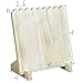 Mooca Wooden Plank Necklace Jewelry Display Stand for 8 Necklaces, Necklace Display Holder, Wood Plank Necklace Display Stand, Necklace Storage Holder, Jewelry Display Stand, Washed White Color
