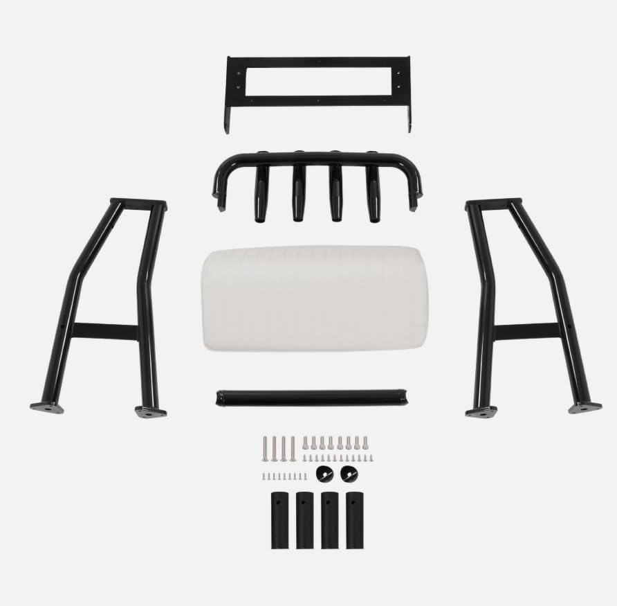 29in Universal Black Boat T Top Leaning Post Seat S Size Long Cushion Aluminium