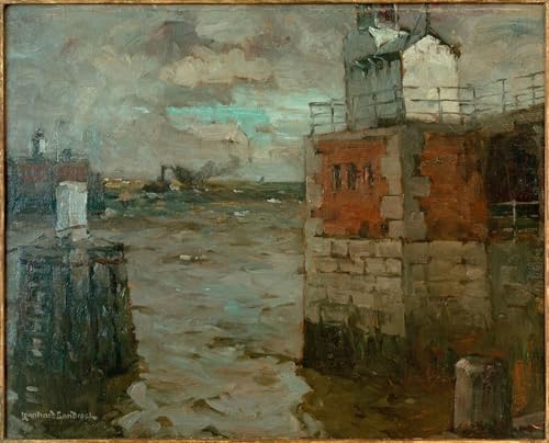 Tableau mer Leonhard Sandrock affiche décoration murale marine sur toile 60x90cm