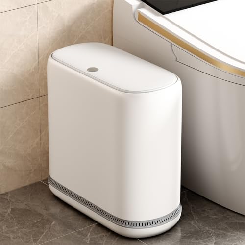 Small Bathroom Trash Can with Lid