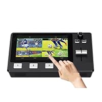 L2 Plus Multi-Camera Video Mixer Switcher with 5.5 Inch Touch Screen Chroma Key USB3.0 for Live Streaming High Refresh Rate