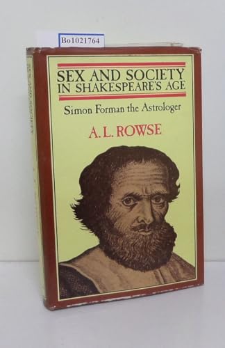 Sex and society in Shakespeare's age: Simon For... 0684140519 Book Cover