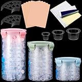 Jingmore 1015 Pcs Tattoo Skin Practice Kit Included 1000 Tattoo Ink Caps 3 Storage Containers 2 Ink Cup Holders 5 Practice Skins 3mm 5 Paper Transfer for Tattoos Supplies