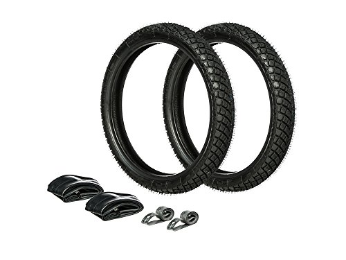 Set: 2x Winterreifen K66 Snowtex M+S Heidenau, 80/80-16 + 2x Schläuche + 2x Felgenband