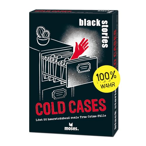 moses. Black Stories Cold Cases ? 50 Reale, ungelöste True Crime-Fälle, Rätselspiel mit Wahren Kriminalfällen und Verbrechen, Krimi Kartenspiel für Jugendliche und Erwachsene ab 12 Jahren für 12,93 EUR (-18%) statt 11,99 EUR bei amazon.de Bild: moses. Black Stories Cold Cases ? 50 Reale, ungelöste True Crime-Fälle, Rätselspiel mit Wahren Kriminalfällen und Verbrechen, Krimi Kartenspiel für Jugendliche und Erwachsene ab 12 Jahren für 12,93 EUR (-18%) statt 11,99 EUR bei amazon.de