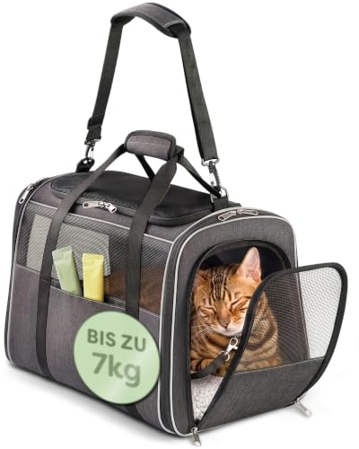 Knupis Transportbox Katze & kleine Hunde bis 7kg - Katzentransportbox