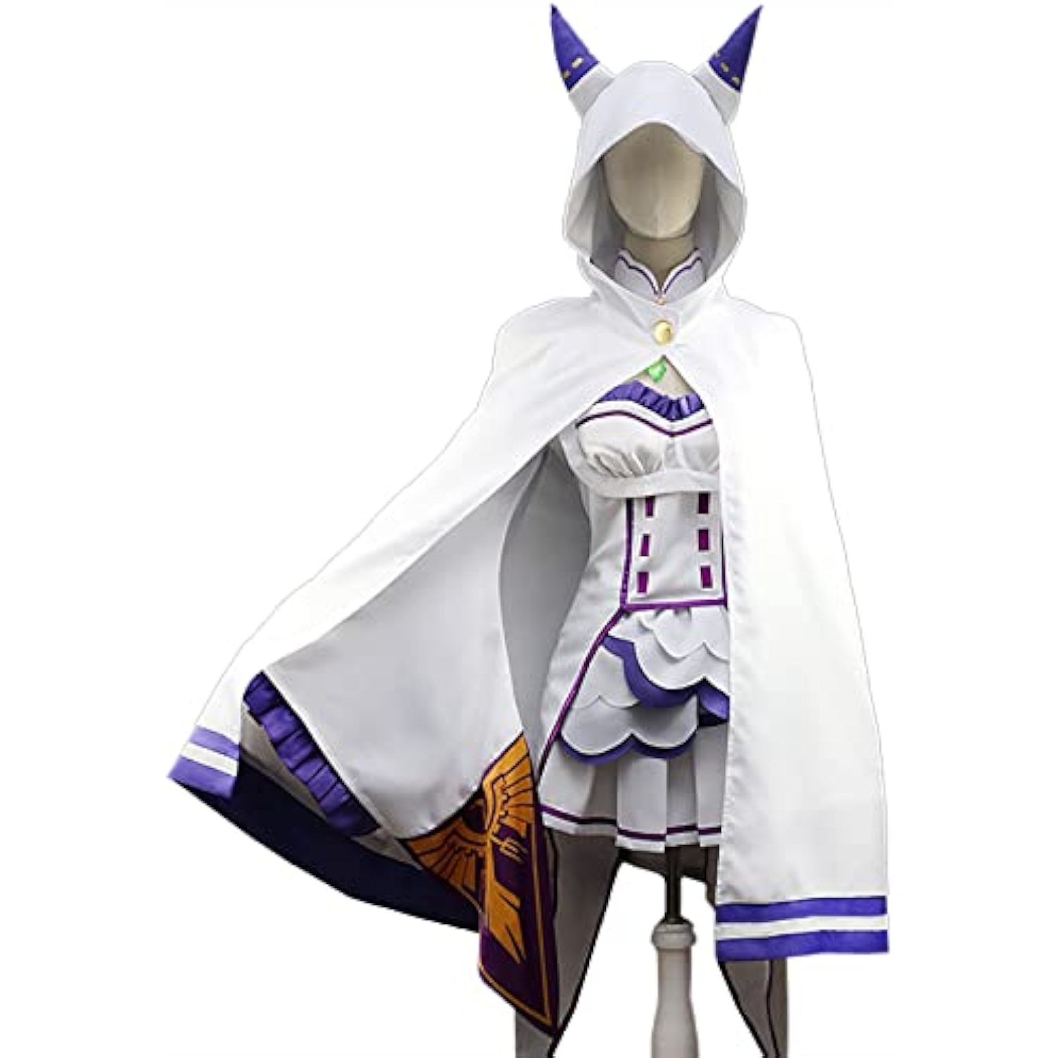 [milky time] Re:ゼロから始める異世界生活 エミリア リゼロ コスプレ ハロウィン Emilia (エミリア,マント) 詳細画像1