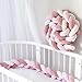 Serpent Tressé de Lit, Coussin Noeud Tressé, Oreiller Dormeur Latéral Tressé, Coussin d'allaitement, Protection de Tête, Bordure de Lit, Anti-Collision Coussin Décoratif