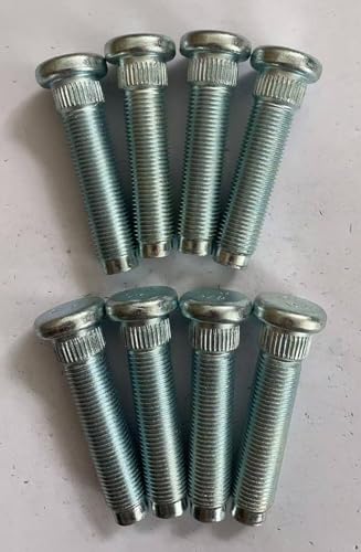 WANTONE RACING 8pcs 9/16-18 Serrated Front Wheel Lug Stud Bolts 610-471 Replacement for 2003-2008 Dodge Ram 2500 & Ram 3500