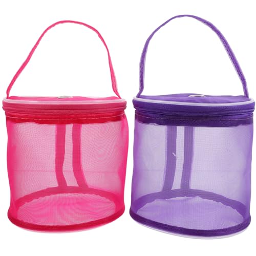 Tofficu 2 Bolsas De Almacenamiento De Lana Organizador De Tejer Portátil Organizador De Portador De De Bordado Bolso Tejido Bolas De Cesta Organizadora Útil Bolsa De