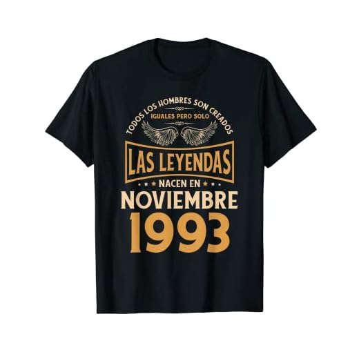 Regalos de cumpleaños para hombre The Legends Noviembre 1993 Camiseta