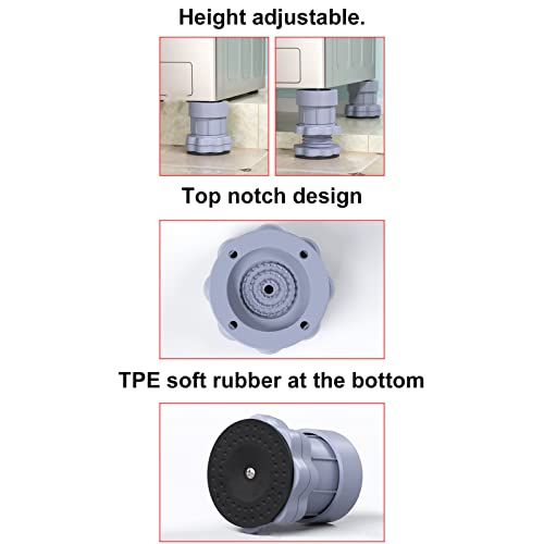 Almofada Da Máquina De Lavar De 12 Pces, Almofada Absorvente De Choque Estável Da Anti Vibração Da A