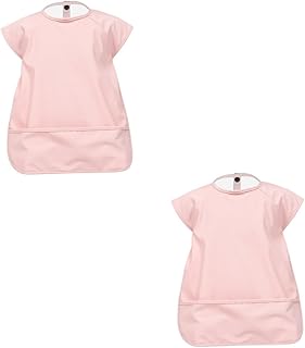 ibasenice 2 Peças Babador Para Comer Bebê Menino Babador Babador Para Bebê Babador Para Alimentação De Bebê Babador Para Crianças Pintura Aventais Para Criança Arte Bata Babador Para Bebê