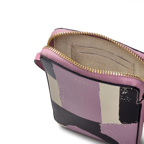 RADLEY London Gallery Road - Soft Geo Women's Medium Leather Phone Crossbody Bag, Shy Pink3