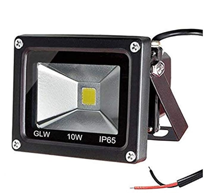 Led Flood Light 10w Warm White Black Case