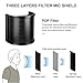 Upgraded 3 Layer Pop Filter,Metal Mesh,Foam Etamine Shield Mask for Handheld Mic,Perfect for YouTube Streaming