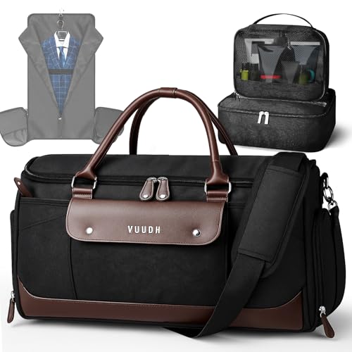 VUUDH Leather Convertible Garment Bag
