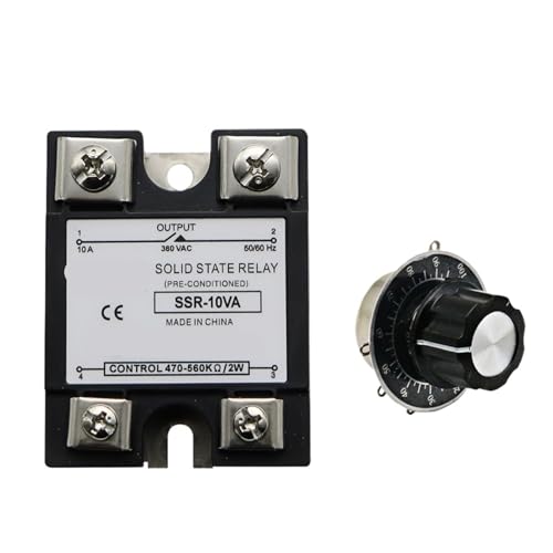 Régulateur de tension SSR 40A AC 380V avec potentiomètre pour PID
