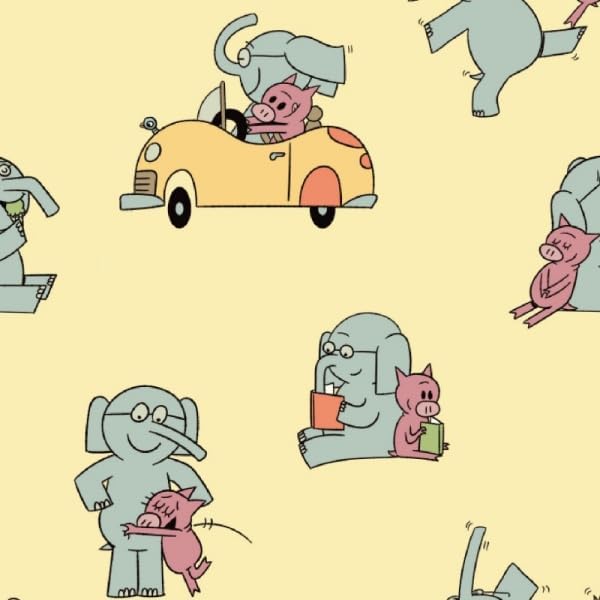 Miniatura 9 de Berkshire Blanket & Mo Willems VelvetLoft Manta de lujo, suave y acogedora para niños, regalos para niños, elefante y cerdito, 50 x 70 pulgadas