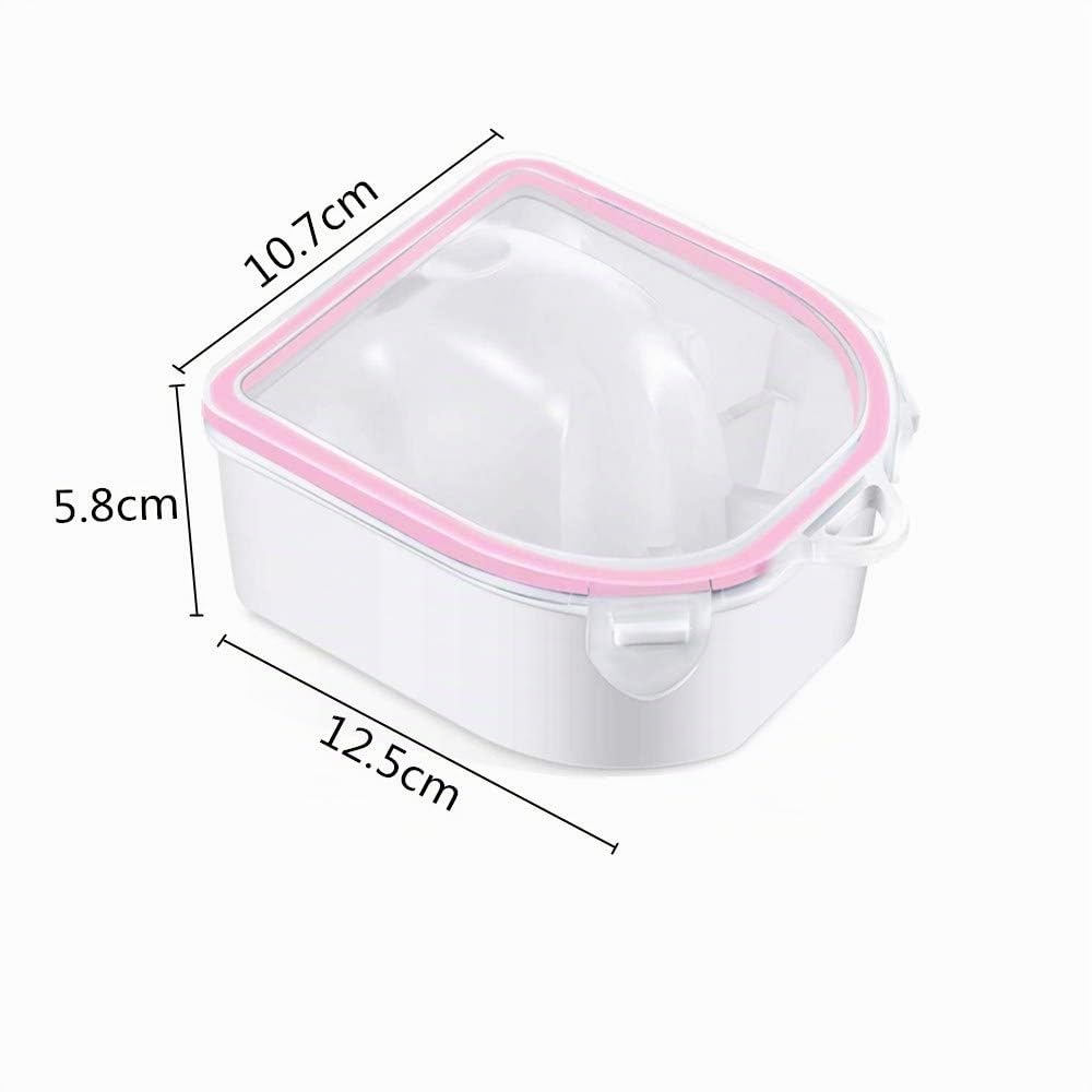 Lot de 2 bols de trempage pour ongles - Pour le nail art, le trempage, le trempage - Pour manucure, spa - Rose